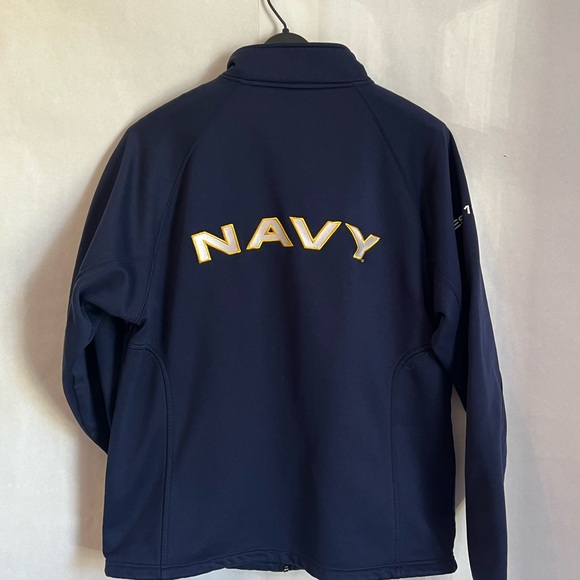 U.S. Navy Jacket, Under Armour Polyester Zippered Jacket Size M Military FLAWED - Picture 8 of 12